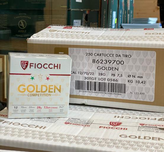 Fiocchi 12/70 Golden Competition Trap 28gr Schrotpatronen - 145€ je Karton á 250 Schuss! 