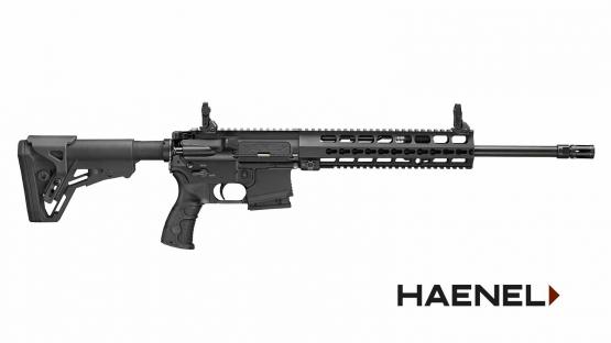 Haenel Selbstladebüchse CR 223 16,65″ schwarz mit kurzem Handschutz und Feinabzug