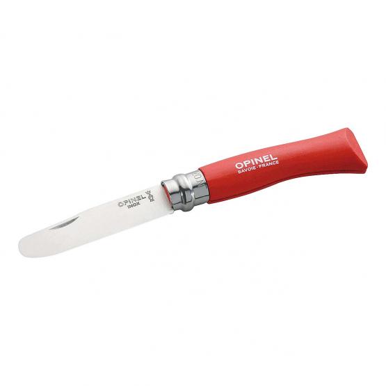 Opinel Kindermesser, rostfrei Buchenholz, rot