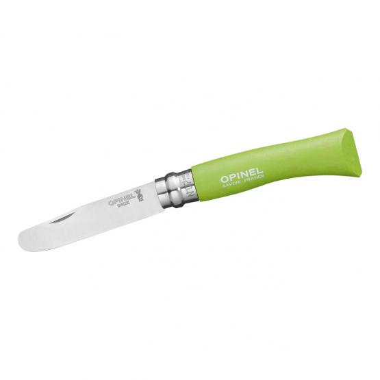 Opinel Kindermesser, rostfrei Buchenholz, grün