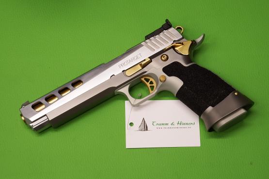 PROARMIS Mod. PROTARGET silber-gold Lauflänge 6″ – Kaliber 9mmLuger – Sportpistole