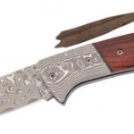 Herbertz-Jubiläums Taschenmesser Damaszenerbacken Cocobolo