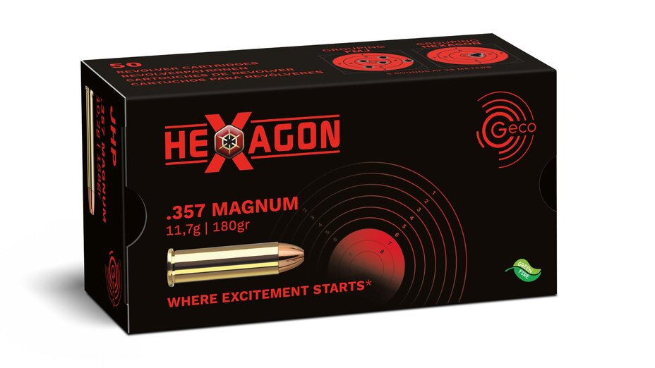 Geco .357 Mag Hexagon 180grs