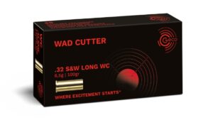 Geco .32 S&W long WC 100grs, blei Wadcutter