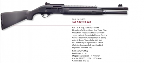 AKKAR SILAH Altay TK-222 12/76