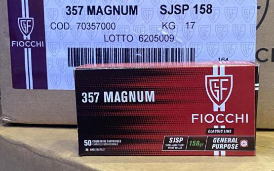 Fiocchi .357 Mag SJSP 158grs Munition