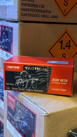 Norma Tactical .308Win 147grs FMJ – Vollmantel