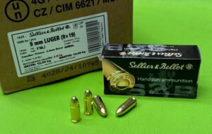 Sellier & Bellot (S&B) 9mmLuger FMJ 124grs