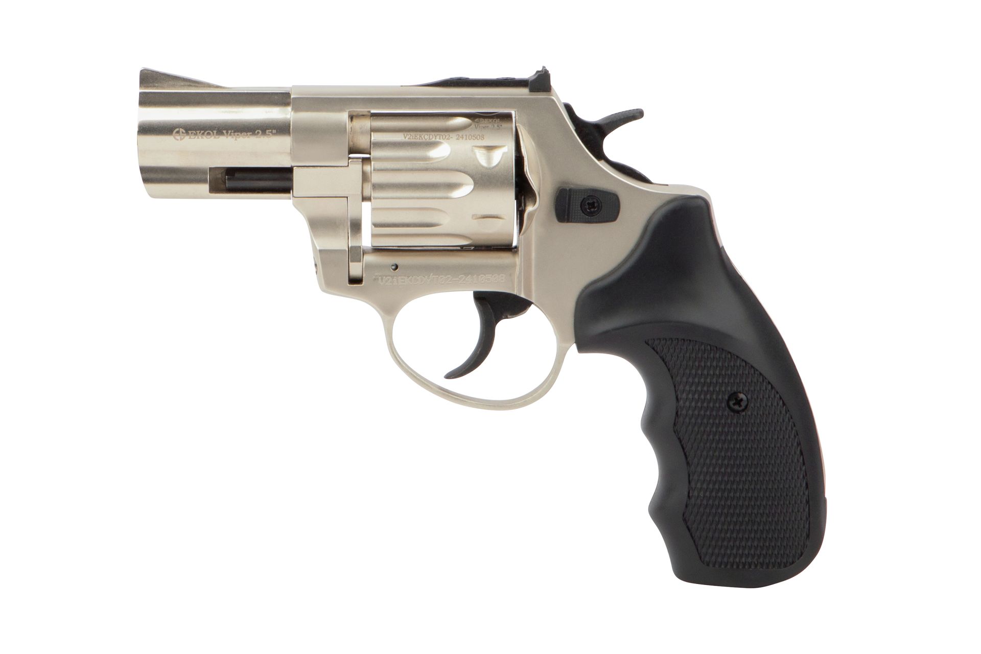 Ekol Viper 2,5“ Nickel 9 mm R. – Gas-Signal Schreckschuss Revolver