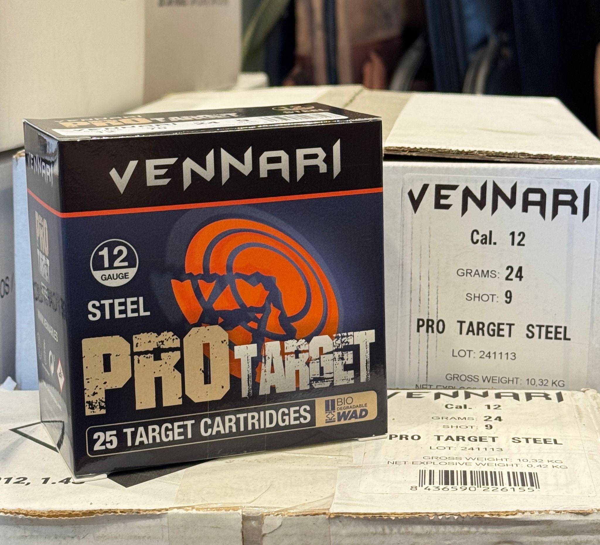 Vennari Pro Target Steel (Stahlschrotpatronen) für Skeet Kaliber 12/70 (No. 9) 24g – SKEET STAHL
