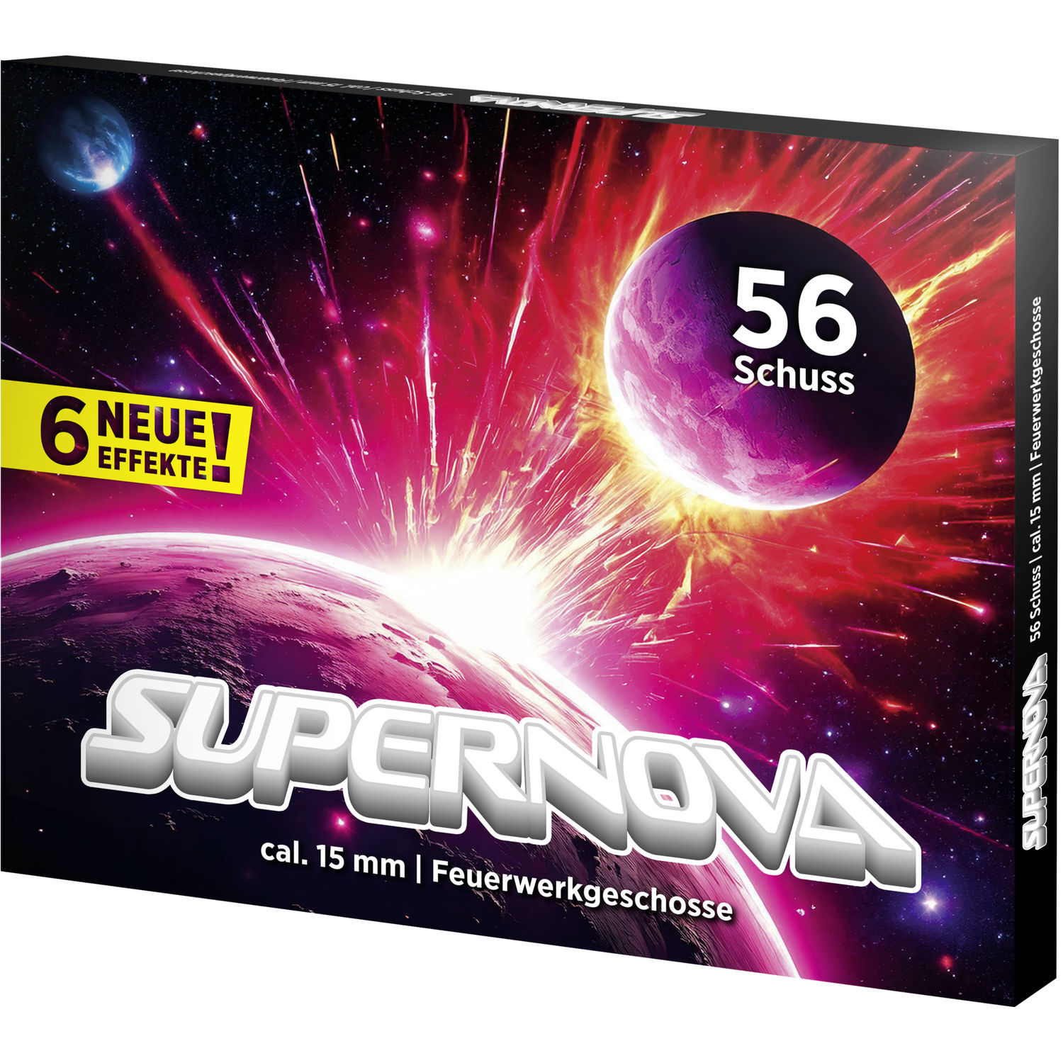Umarex Supernova Set mit 56 Effekten – 15 mm, Schachtel mit 56 Effekten