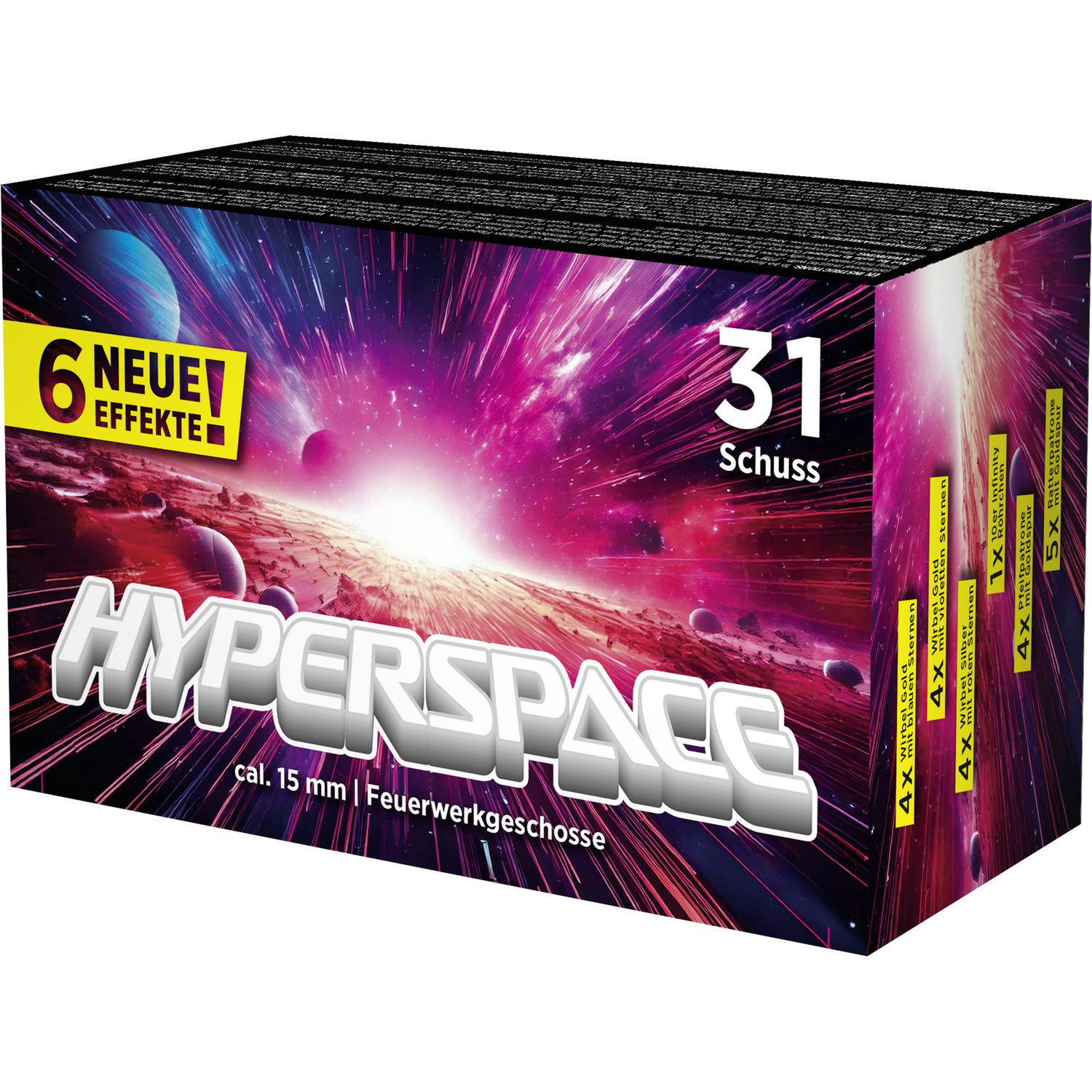 Umarex Hyperspace Set cal. 15 mm, Schachtel mit 31 Effekten