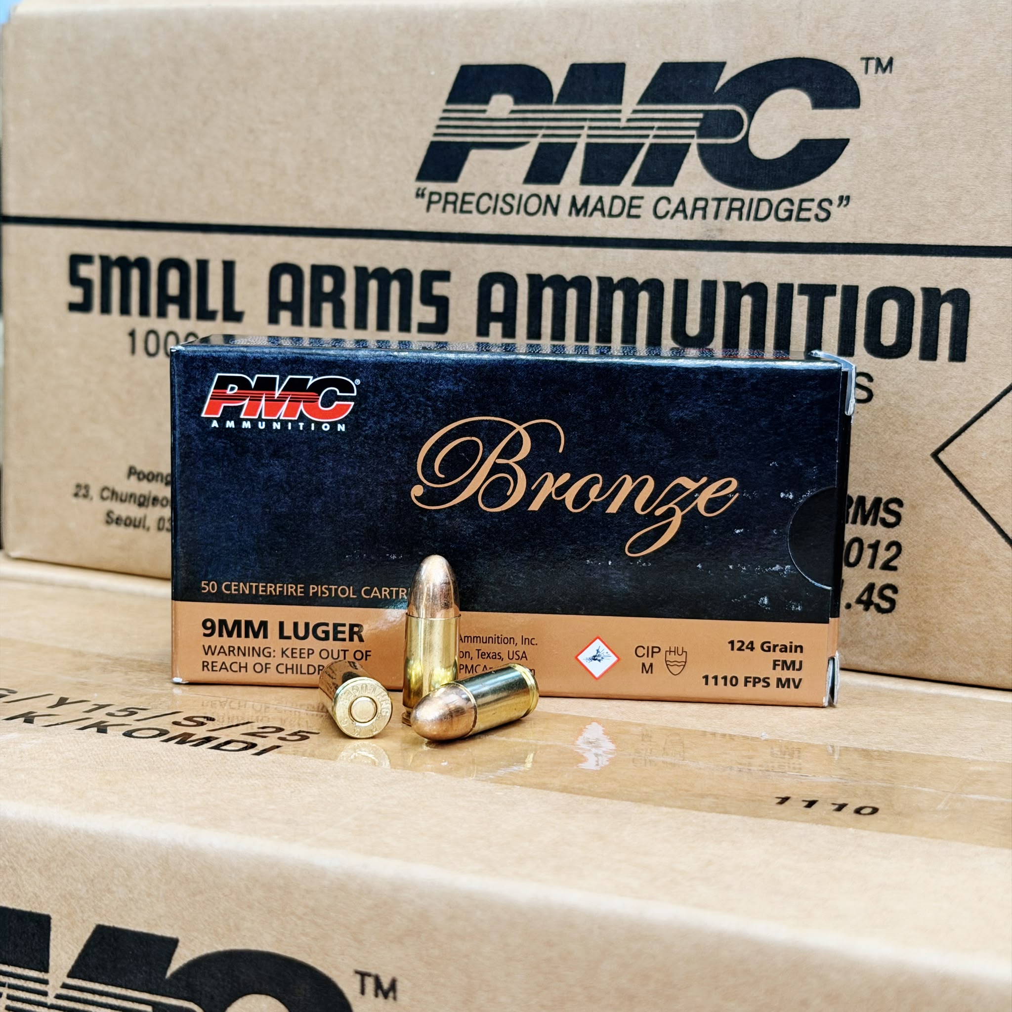 PMC Bronze 9mm Luger FMJ 124gr Schachtel