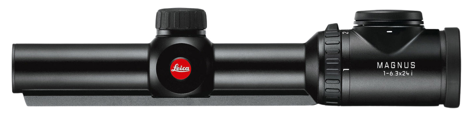 Leica Magnus 1-6,3x24i mit integrierter Schiene – Seitenansicht (Abbildung abweichend)